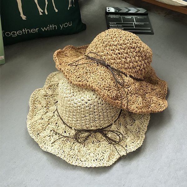 south korea handmade crochet raffia foldable e uv-protection beach hat outing sun-resistant straw hat, Yellow
south korea handmade crochet raffia foldable e uv-protection beach hat outing sun-resistant straw hat, Yellow
