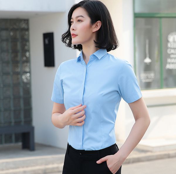white shirt female short-sleeved professional summer jacket interview inch shirt overalls business professional shirt
white shirt female short-sleeved professional summer jacket interview inch shirt overalls business professional shirt