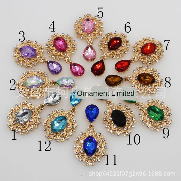 fashion alloy gold diamond pendant diy buckle water drop brooch pendant coat diy accessories accessories decoration, Silver
fashion alloy gold diamond pendant diy buckle water drop brooch pendant coat diy accessories accessories decoration, Silver