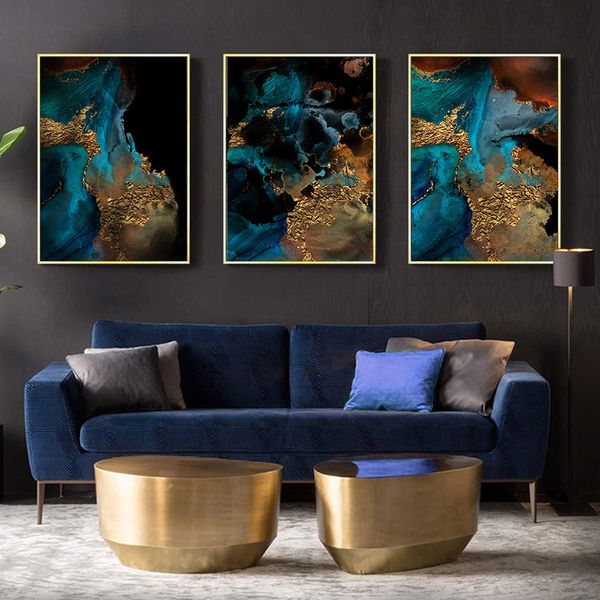 blue and gold abstract canvas painting wall picture hanging poster frame crafts modern living room aisle wall prints home decor
blue and gold abstract canvas painting wall picture hanging poster frame crafts modern living room aisle wall prints home decor