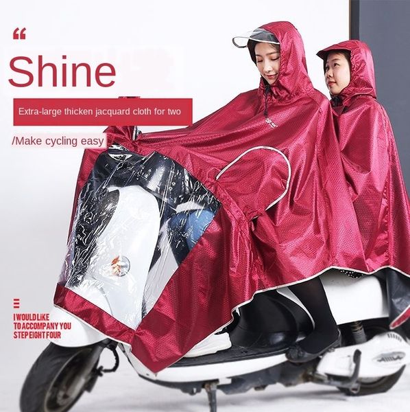 yuejia car motorcycle motorcycle electric vehicle electric vehicle raincoat poncho oxford single double jacquard thickened, Red;brown
yuejia car motorcycle motorcycle electric vehicle electric vehicle raincoat poncho oxford single double jacquard thickened, Red;brown