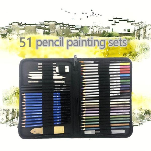 51pcs/set professional drawing artist kit set drawing pencil wood supplies art box painting sketch supplies stationery kit x1t0
51pcs/set professional drawing artist kit set drawing pencil wood supplies art box painting sketch supplies stationery kit x1t0