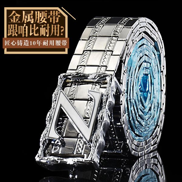 letter buckle men's belt punk style stainless steel metal belt z buckle g special personalized, Black;brown
letter buckle men's belt punk style stainless steel metal belt z buckle g special personalized, Black;brown