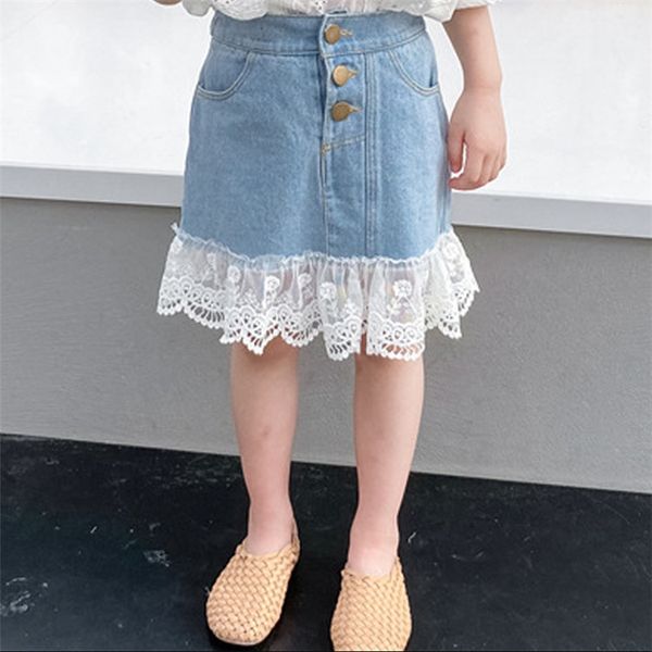 children's clothing 2020 summer fashion new children's lace stitching casual denim lace denim skirt women's treasure skirt, Black
children's clothing 2020 summer fashion new children's lace stitching casual denim lace denim skirt women's treasure skirt, Black