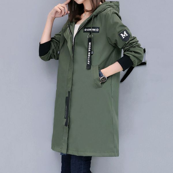 fashion casual trench coat women cotton hooded stitching zipper overcoat 2020 women's spring wild loose casual windbreaker e138, Tan;black
fashion casual trench coat women cotton hooded stitching zipper overcoat 2020 women's spring wild loose casual windbreaker e138, Tan;black
