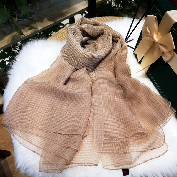 2019 silk 2019 scarf silk scarf, Blue;gray