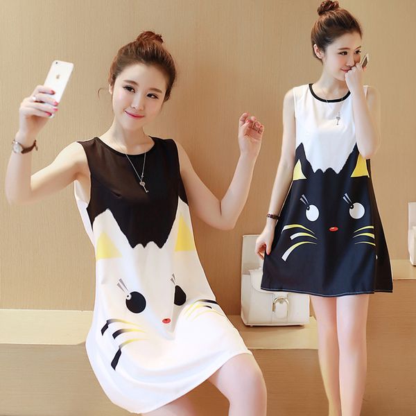 maternity summer dress cat pattern women printed sweet clothes for pregnant pregnancy short sleeve & sleeveless looes dresses, White
maternity summer dress cat pattern women printed sweet clothes for pregnant pregnancy short sleeve & sleeveless looes dresses, White