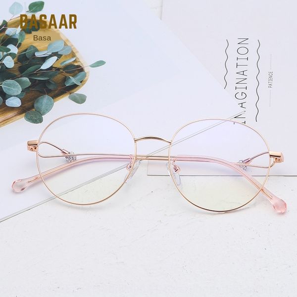 filament metal myopia frame fashionable women's plain myopia glasses decorative anti-blue-ray glasses frame, Silver
filament metal myopia frame fashionable women's plain myopia glasses decorative anti-blue-ray glasses frame, Silver