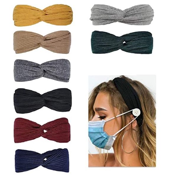 new headbands for nurses with buttons for mask non slip elastic hair bands for women knotted boho stretchy criss cross turban headwrap
new headbands for nurses with buttons for mask non slip elastic hair bands for women knotted boho stretchy criss cross turban headwrap