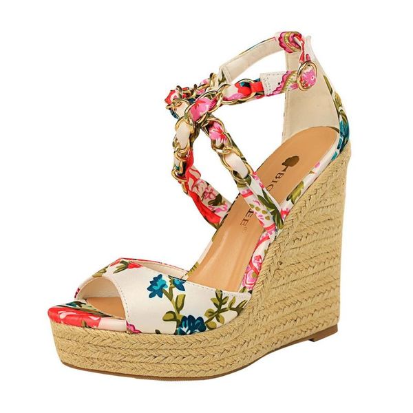 sandals 892-2 high with rope weave slope silks and satins shivering fish mouth hollow out metal chain crossing bring, Black
sandals 892-2 high with rope weave slope silks and satins shivering fish mouth hollow out metal chain crossing bring, Black