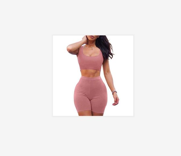 2020 women yoga set elastic sleeveless short solid color outfits high waist shorts female two piece sport gym running suit ct10, White;red
2020 women yoga set elastic sleeveless short solid color outfits high waist shorts female two piece sport gym running suit ct10, White;red