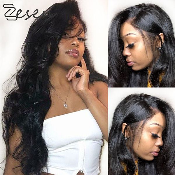 zesen high temperature fiber 13*4 long body wave hair wigs synthetic lace front wig natural color for women mediumpart ship, Black
zesen high temperature fiber 13*4 long body wave hair wigs synthetic lace front wig natural color for women mediumpart ship, Black