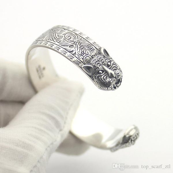 tiger head bangle women men wide open bangles designer luxury letter bangle, Black 
tiger head bangle women men wide open bangles designer luxury letter bangle, Black