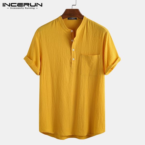incerun человек мода карманы сыпучие blusas лета дышащий блуза мужчины сплошной цвет рубашки с коротким рукавом стенд цвет камиза s-3xl, White;black
incerun человек мода карманы сыпучие blusas лета дышащий блуза мужчины сплошной цвет рубашки с коротким рукавом стенд цвет камиза s-3xl, White;black