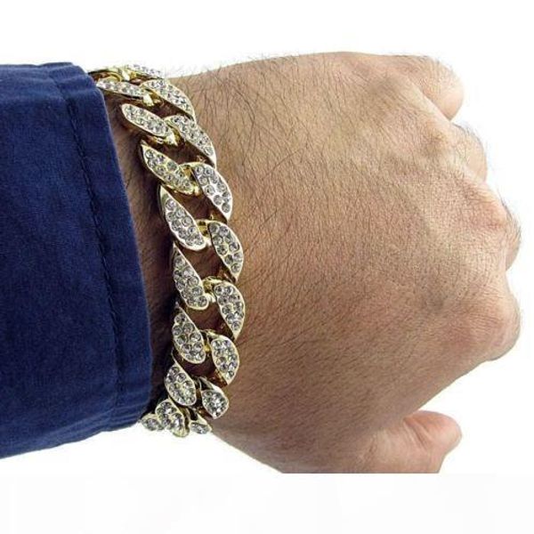 6 7 8 9 10inches hip hop мужчины luxury алмазные браслеты высокого качества позолоченный iced out майами кубинский браслет, Black
6 7 8 9 10inches hip hop мужчины luxury алмазные браслеты высокого качества позолоченный iced out майами кубинский браслет, Black