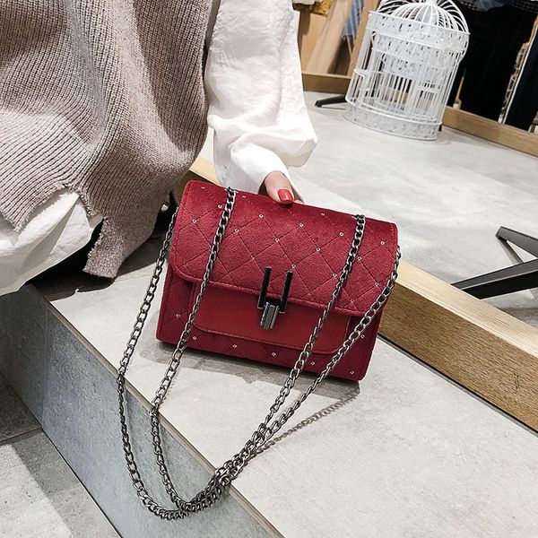 women single shoulder crossbody suede flap bag 2020 ladies vintage wool diamond lattice female party handbag chains bags
women single shoulder crossbody suede flap bag 2020 ladies vintage wool diamond lattice female party handbag chains bags
