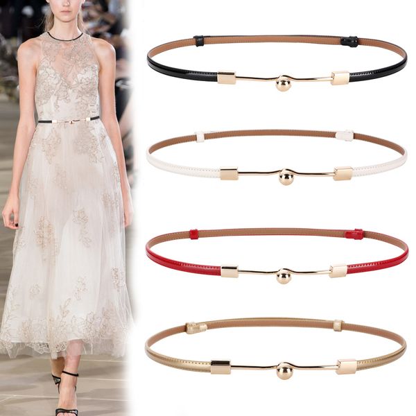 female gold buckle strap belt cow leather belts for women cowhide fashion thin dress adjust wasitband ing, Black;brown
female gold buckle strap belt cow leather belts for women cowhide fashion thin dress adjust wasitband ing, Black;brown