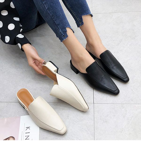 slippers women 2020 fashion mules for woman pu pointed toe slip on flip flops female flats summer sandals low heels ladies shoes, Black
slippers women 2020 fashion mules for woman pu pointed toe slip on flip flops female flats summer sandals low heels ladies shoes, Black