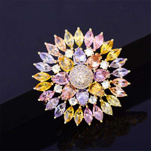 2020 cute colorful cubic zirconia brooches for women luxury crystal flower brooch pin wedding jewelry bling decor dress broches, Gray
2020 cute colorful cubic zirconia brooches for women luxury crystal flower brooch pin wedding jewelry bling decor dress broches, Gray