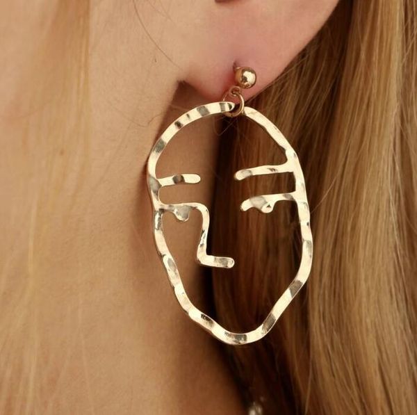fashion simple abstract earrings for women funny human face drop earring gold party punk style cute wholesale jewelry, Silver
fashion simple abstract earrings for women funny human face drop earring gold party punk style cute wholesale jewelry, Silver