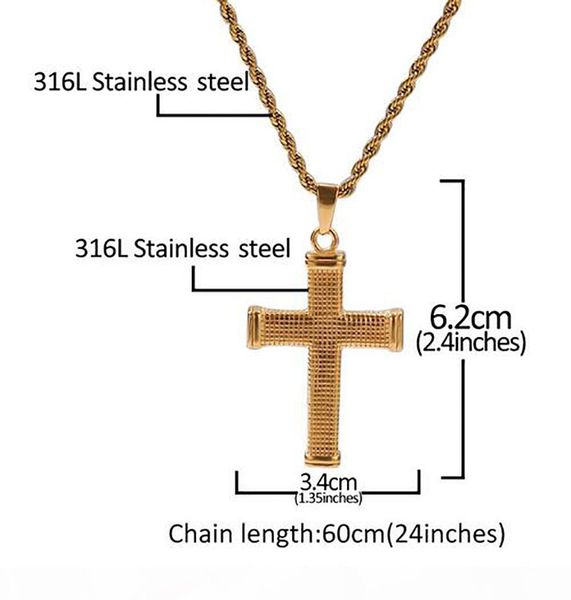 18k золото иисуса крест кулон 316l stainess стали ожерелье иисус подвеска 24inch кубинский цепи, Silver
18k золото иисуса крест кулон 316l stainess стали ожерелье иисус подвеска 24inch кубинский цепи, Silver