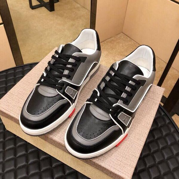 france luxury fashion trend genuine leather high breathable lace-up casual shoes sneakers designer mens outdoor low casual shoes, Black
france luxury fashion trend genuine leather high breathable lace-up casual shoes sneakers designer mens outdoor low casual shoes, Black