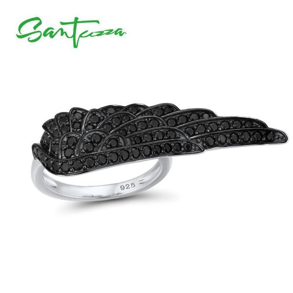 santuzza silver black angel's wing ring for women authentic 100% 925 sterling silver black spinels party fashion jewelry j190627, Slivery;golden
santuzza silver black angel's wing ring for women authentic 100% 925 sterling silver black spinels party fashion jewelry j190627, Slivery;golden