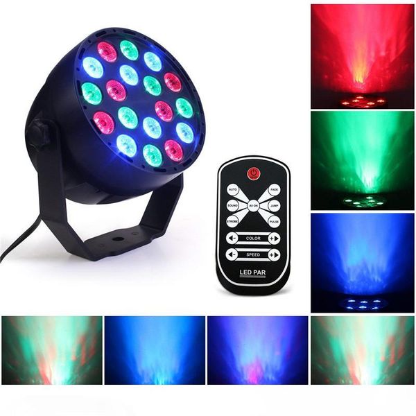 portable rgb led stage lights 7 mode 18 leds flat par light remote control sound activated projector lamp for party bar club dsico ktv
portable rgb led stage lights 7 mode 18 leds flat par light remote control sound activated projector lamp for party bar club dsico ktv