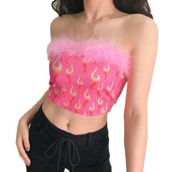feather patchwork print strapless bralette cropped tube tank women pink flaming fire print cute beach crop top, White
feather patchwork print strapless bralette cropped tube tank women pink flaming fire print cute beach crop top, White