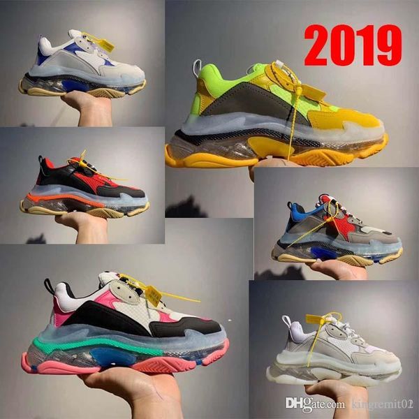 2019 new luxury paris 3.0 triple-s designer dad crystal bottom men women vintage old grandpa trainer casual shoes 17fw, Black
2019 new luxury paris 3.0 triple-s designer dad crystal bottom men women vintage old grandpa trainer casual shoes 17fw, Black