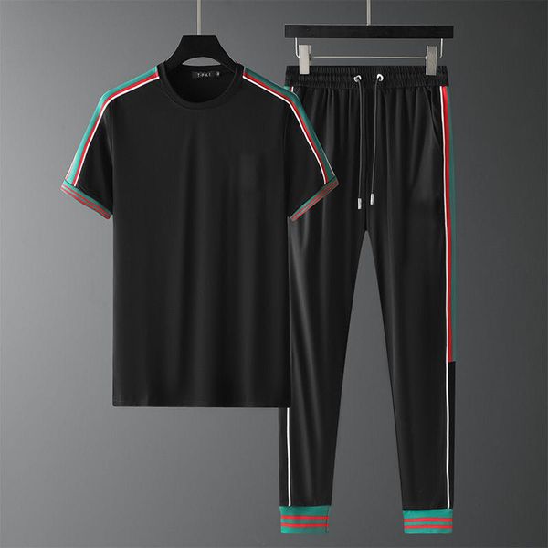 2020 spring and summer new casual trousers short-sleeved t-shirt sports casual suit men's trousers short-sleeved suit, White;black
2020 spring and summer new casual trousers short-sleeved t-shirt sports casual suit men's trousers short-sleeved suit, White;black