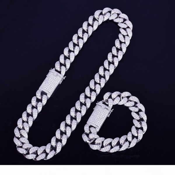 20mm heavy cubic zirconia miami cuban chain bracelet necklace set gold silver rosegold men hip hop jewelry
20mm heavy cubic zirconia miami cuban chain bracelet necklace set gold silver rosegold men hip hop jewelry