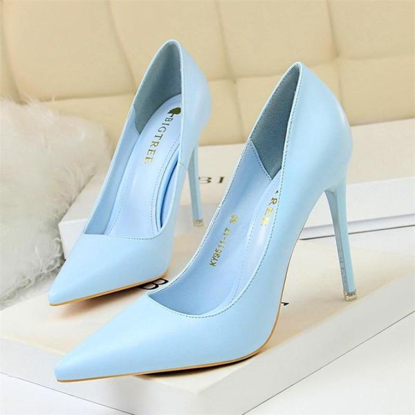 bigtree soft leather shallow fashion women's high heels shoes candy colors pointed toe women pumps show thin female office shoe, Black
bigtree soft leather shallow fashion women's high heels shoes candy colors pointed toe women pumps show thin female office shoe, Black
