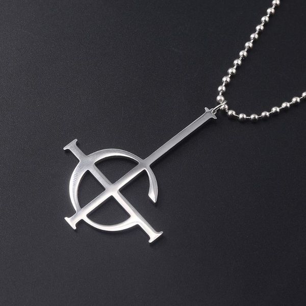 ghost nameless ghouls necklaces ghost b.c rockroll band cross pendant necklace for women men choker cosplay jewelry, Silver
ghost nameless ghouls necklaces ghost b.c rockroll band cross pendant necklace for women men choker cosplay jewelry, Silver