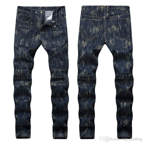 men's distressed ripped skinny jeans fashion mens jeans slim motorcycle moto biker mens denim pants hip hop men jeans 1238, Blue
men's distressed ripped skinny jeans fashion mens jeans slim motorcycle moto biker mens denim pants hip hop men jeans 1238, Blue