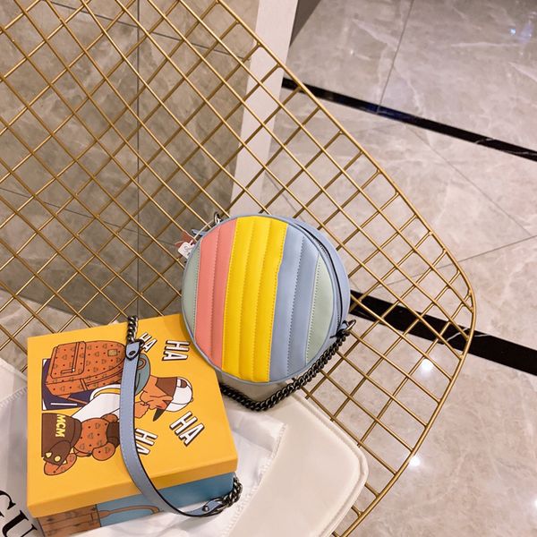 ts 2020 письмо металла crossbody сумка женщины дамы сумки на ремне, моды старший уличная мода повседневная радуга сумки кошельки tsysbb547