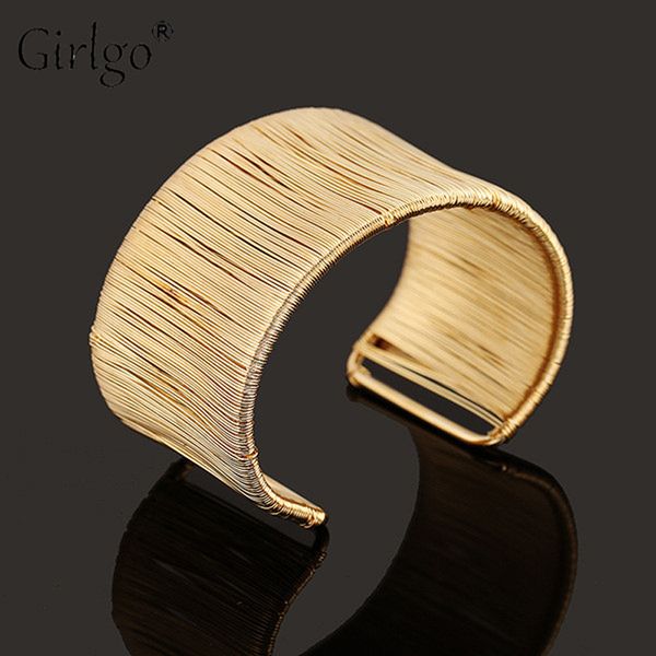 girlgo punk cuff bracelets for female gold silver color luxury modern elegant not closed bangles wedding party gift new, Black
girlgo punk cuff bracelets for female gold silver color luxury modern elegant not closed bangles wedding party gift new, Black