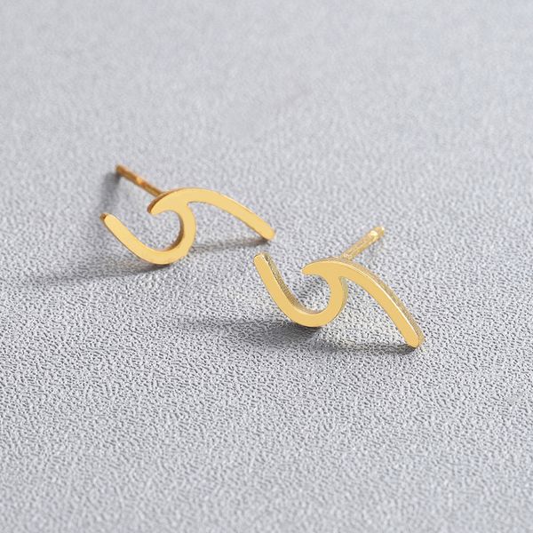 2020 new fashion earrings geometric wave earrings for women jewelry romantic stainless steel stud earrings fancy ear studs ocean jewelry, Golden;silver
2020 new fashion earrings geometric wave earrings for women jewelry romantic stainless steel stud earrings fancy ear studs ocean jewelry, Golden;silver