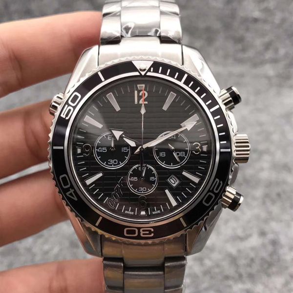 2020 new mens watch sea quartz movement chronograph stainless steel man watches male wristwatches, Slivery;brown 
2020 new mens watch sea quartz movement chronograph stainless steel man watches male wristwatches, Slivery;brown