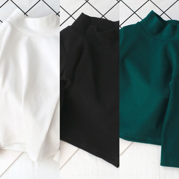 children autumn winter versatile base t- long-sleeved t-shirt children's mock-neck base shirt baby girls brushed middle neck top, Blue
children autumn winter versatile base t- long-sleeved t-shirt children's mock-neck base shirt baby girls brushed middle neck top, Blue