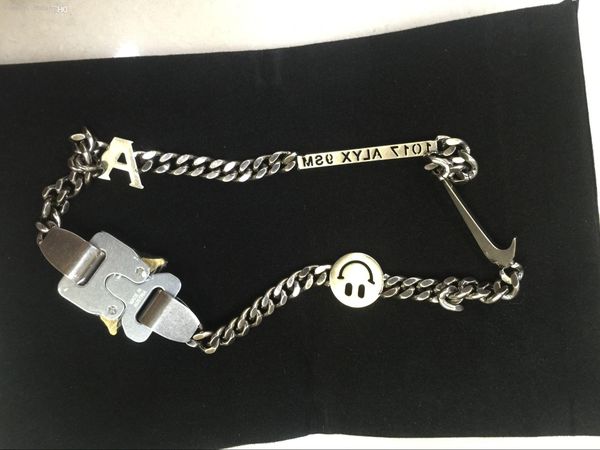 2018 alyx studio logo metal chain necklace bracelet belts men women hip hop outdoor street accessories festival gift 88, Silver
2018 alyx studio logo metal chain necklace bracelet belts men women hip hop outdoor street accessories festival gift 88, Silver