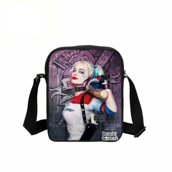 crossbody сумка для девочек моды прохладного самоубийства состава quinn 3d печать мешки плеча посланник sling sac a main