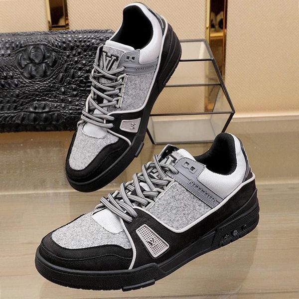 men shoes casual luxury fashion sneakers breathable footwears chaussures pour hommes trainer sneaker casual mens shoes with box fast ship, Black
men shoes casual luxury fashion sneakers breathable footwears chaussures pour hommes trainer sneaker casual mens shoes with box fast ship, Black