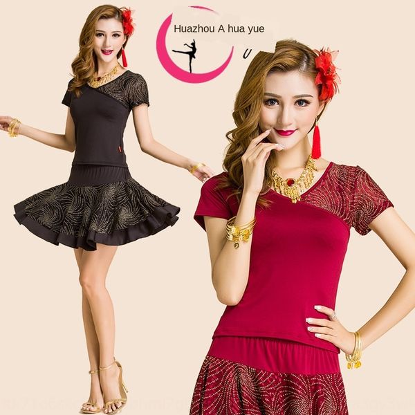 huayu 2019 summer new square costume dance clothing sports dance leisure fitness skirt set for middle-aged and elderly women, Black;red
huayu 2019 summer new square costume dance clothing sports dance leisure fitness skirt set for middle-aged and elderly women, Black;red
