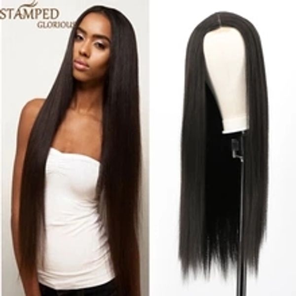 26 inches straight black wig middle part synthetic super long wigs for black women heat resistant fiber lace wig
26 inches straight black wig middle part synthetic super long wigs for black women heat resistant fiber lace wig