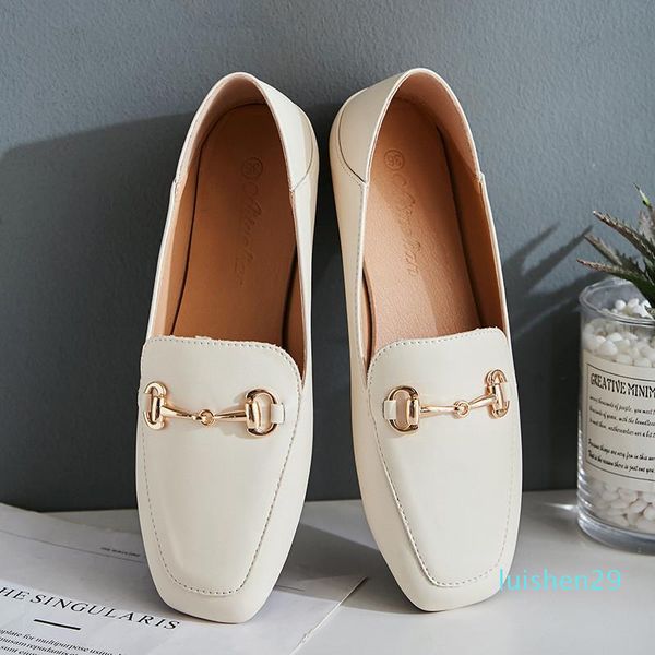 european and american british flat single shoes women's fashion simple thick heels thin shallow buckle loafers casual shoes l29, Black
european and american british flat single shoes women's fashion simple thick heels thin shallow buckle loafers casual shoes l29, Black
