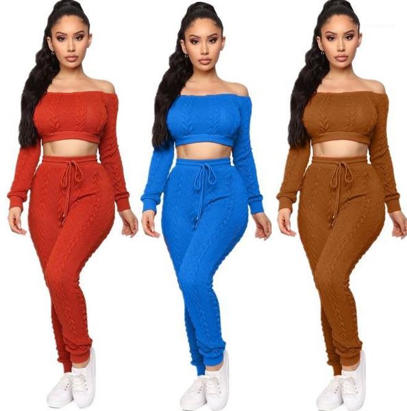 sweater sets new women pants suits autumn women 2 piece set casual solid color off shoulder long sleeve, White
sweater sets new women pants suits autumn women 2 piece set casual solid color off shoulder long sleeve, White