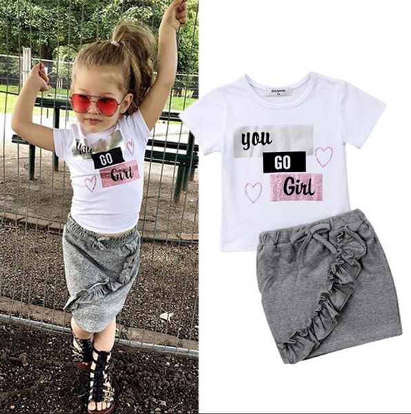 newborn infant baby girls summer 2pcs short sleeve letter print white t-shirts ruffles plaid pencil skirts
newborn infant baby girls summer 2pcs short sleeve letter print white t-shirts ruffles plaid pencil skirts