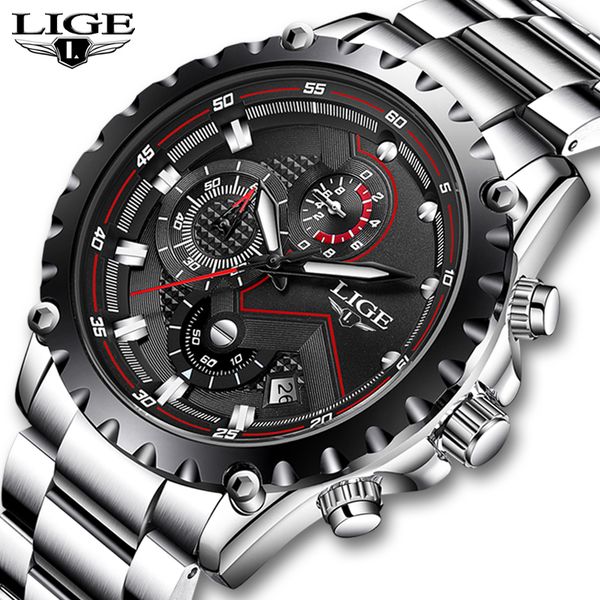 relogio masculino lige brand men's fashion watches men sport waterproof quartz watch man full steel clock wrist watches, Slivery;brown
relogio masculino lige brand men's fashion watches men sport waterproof quartz watch man full steel clock wrist watches, Slivery;brown
