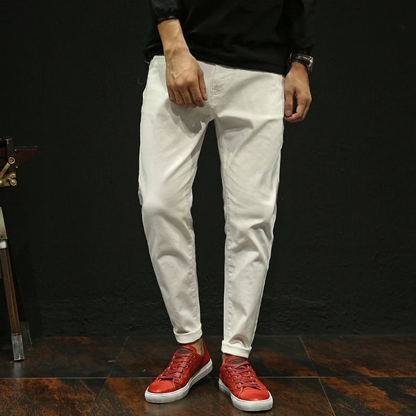 four seasons new loose loose harem and jeans trousers and jeans white casual ankle pants men's pants, Blue
four seasons new loose loose harem and jeans trousers and jeans white casual ankle pants men's pants, Blue